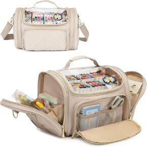 حقيبة تنظيم أقلام التحديد الكبيرة تحمل ما يصل إلى 300 حقيبة حمل للتخزين مع حزام كتف (حقيبة فقط) (أسود) in Kuwait