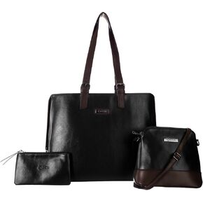 3PCS ECM Tote Set for Women - Stylish Top Handle Laptop Bag Satchel Purse Shoulder Sling Handbag Cosmetic Pouch bag in Saudi Arabia
