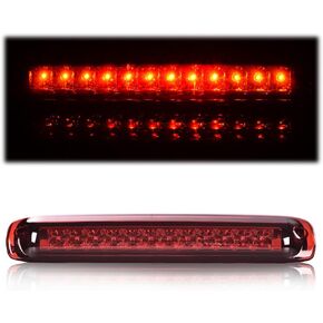 ANDPLAY LED الثالث الذيل الثالث مصابيح البضائع ضوء الفرامل متوافق مع تشيفي سيلفرادو جي إم سي سييرا 1500 2500 3500 1999 2000 2001 2002 2003 2004 2005 2006 عدسة حمراء in Kuwait