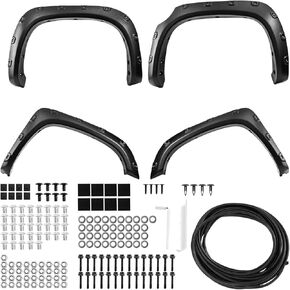 PHILTOP Fender Flare، متوافق مع مجموعة مشاعل العجلات السوداء غير اللامعة 2014-2021 Tundra القابلة للطلاء - 4 قطع in Kuwait