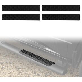 Running Board Step Pad Replacement for 2009–2018 Dodge RAM 1500, 2500, 3500, 4500, 5500 Crew Cab -Slip-Proof Bar Pads & Plastic Covers – Fits OEM Oval Nerf Bars Side Step Replacement Kit in Kuwait