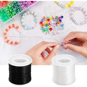 Crystal Elastic Beading String Transparent Jewelry Making Cord Durable DIY Craft Line for Bracelets and Handcraft Projects in Kuwait