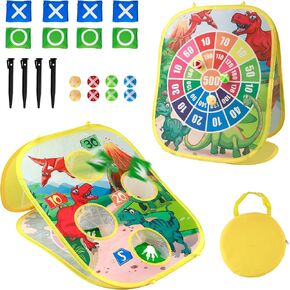 Bean Bag Toss Game Toy Indoor and Outdoor Toys for Kids Toddlers Dinosaur Toys Family Party Carnival Games for Boys and Girls 3 4 5 6 7 8 9 Year Old Birthday Gifts Outside Backyard Beach Lawn Games in Saudi Arabia