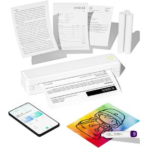 Labeer Portable Wireless Thermal Heat Small Printer 8.5 x 11 Inch Letter A4 Support, Inkless Simple Tiny Mobile Bluetooth Printer for Phone Laptop Travel Home Office in Saudi Arabia
