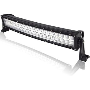 AUXTINGS 50 inch 288W Curved LED Light Bar Spot Flood Combo Beam with Wiring Harness Kit for Jeep Truck 4X4 Off Road SUV UTE ATV Boat 12V 24V in Saudi Arabia