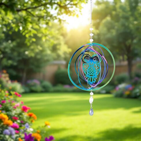 2Pcs Stainless Steel Metal Wind Catcher Links Wind Spinners Dangle Pendants Charms Autumn Hollow Flower with Dragonfly Etched Metal Embellishments for Window Home Garden Car Decor 98x100mm in Saudi Arabia