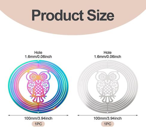 2Pcs Stainless Steel Metal Wind Catcher Links Wind Spinners Dangle Pendants Charms Autumn Hollow Flower with Dragonfly Etched Metal Embellishments for Window Home Garden Car Decor 98x100mm in Saudi Arabia