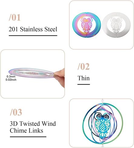 2Pcs Stainless Steel Metal Wind Catcher Links Wind Spinners Dangle Pendants Charms Autumn Hollow Flower with Dragonfly Etched Metal Embellishments for Window Home Garden Car Decor 98x100mm in Saudi Arabia