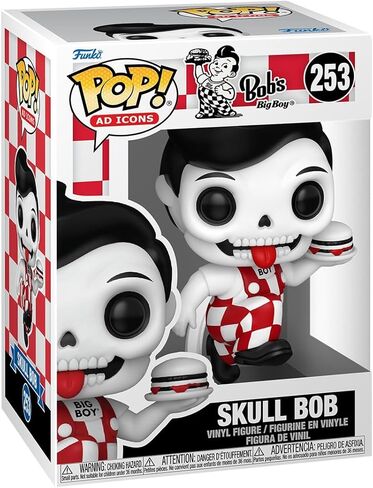 فانكو بوب! أيقونات الإعلان: Bob's Big Boy - Skull Bob - شخصية الفينيل القابلة للتجميع - فكرة هدية - البضائع الرسمية - ألعاب للأطفال والكبار - عشاق أيقونات الإعلانات - شخصية نموذجية لهواة الجمع والعرض in Saudi Arabia