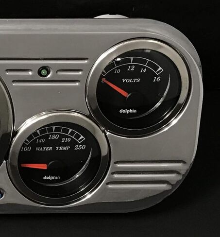 Dolphin Gauges 1937-1938 Chevy Car 5 Gauge Dash Panel - GPS - Programmable - Black in Saudi Arabia