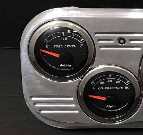 Dolphin Gauges 1937-1938 Chevy Car 5 Gauge Dash Panel - GPS - Programmable - Black in Saudi Arabia
