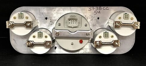 Dolphin Gauges 1937-1938 Chevy Car 5 Gauge Dash Panel - GPS - Programmable - Black in Saudi Arabia