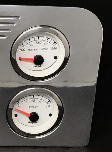 Dolphin Gauges Compatible with 1937 1938 Ford Truck 5 GPS Gauge Dash Cluster Panel Set White in Saudi Arabia