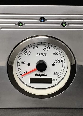 Dolphin Gauges Compatible with 1937 1938 Ford Truck 5 GPS Gauge Dash Cluster Panel Set White in Saudi Arabia