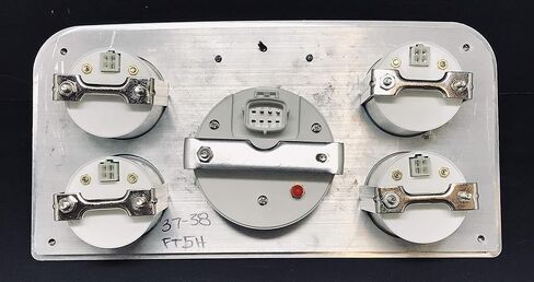 Dolphin Gauges Compatible with 1937 1938 Ford Truck 5 GPS Gauge Dash Cluster Panel Set White in Saudi Arabia