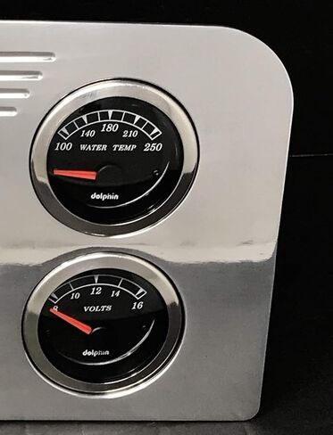 Dolphin Gauges Compatible with 1937 1938 Ford Truck 5 GPS Gauge Dash Cluster Panel Set Black in Saudi Arabia