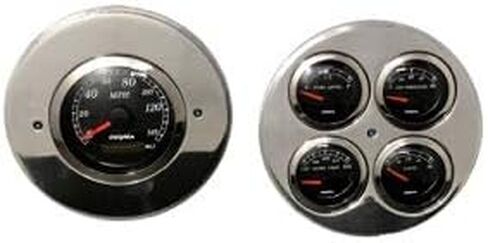 Dolphin Gauges 1954 Chevy Truck 5 GPS Gauge Dash Cluster Panel Set Black in Saudi Arabia