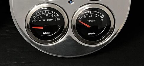 Dolphin Gauges 1954 Chevy Truck 5 GPS Gauge Dash Cluster Panel Set Black in Saudi Arabia