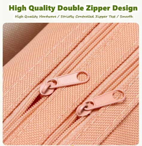 3 PCS Portable Pencil Case Large Capacity Dual Zipper Organizer Storage Pouch Pen Bag in Saudi Arabia