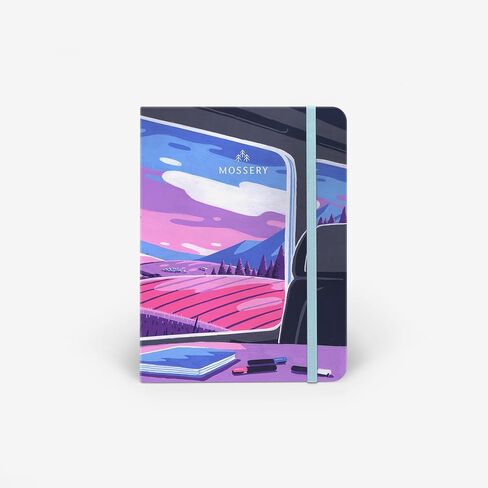 غلاف كتاب فنان موسيري قابل للتبديل مقاس 7.6 بوصة × 5.75 بوصة مع إشارة مرجعية وجيوب جانبية، يناسب أجهزة الكمبيوتر المحمولة والمخططات ودفتر الرسم، وهدية مميزة، واليوميات والرسم (@chapmangamo | ركوب القطار) in Saudi Arabia