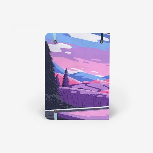 غلاف كتاب فنان موسيري قابل للتبديل مقاس 7.6 بوصة × 5.75 بوصة مع إشارة مرجعية وجيوب جانبية، يناسب أجهزة الكمبيوتر المحمولة والمخططات ودفتر الرسم، وهدية مميزة، واليوميات والرسم (@chapmangamo | ركوب القطار) in Saudi Arabia