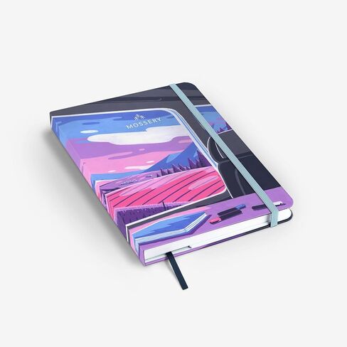 غلاف كتاب فنان موسيري قابل للتبديل مقاس 7.6 بوصة × 5.75 بوصة مع إشارة مرجعية وجيوب جانبية، يناسب أجهزة الكمبيوتر المحمولة والمخططات ودفتر الرسم، وهدية مميزة، واليوميات والرسم (@chapmangamo | ركوب القطار) in Saudi Arabia