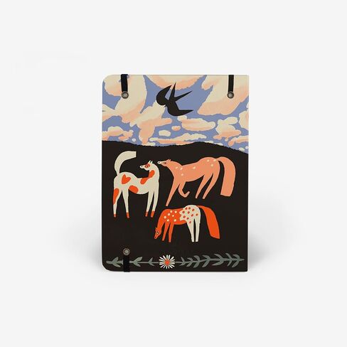 غلاف كتاب فنان موسيري قابل للتبديل مقاس 7.6 بوصة × 5.75 بوصة مع إشارة مرجعية وجيوب جانبية، يناسب أجهزة الكمبيوتر المحمولة والمخططات ودفتر الرسم، وهدية مميزة، واليوميات والرسم (@chapmangamo | ركوب القطار) in Saudi Arabia