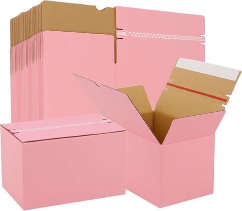 30 عبوة من صناديق الشحن بسحاب مقاس 6 × 4 × 4، صناديق بريد من الورق المقوى الصغيرة الآمنة لتغليف الأعمال الصغيرة، والهدايا، وتغليف الهدايا البريدية in Kuwait