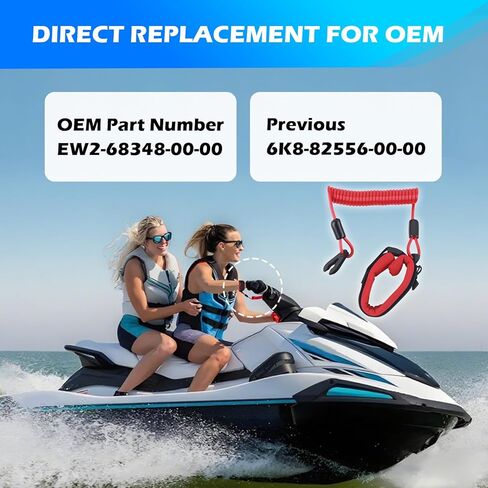 Wrist Boat Kill Switch Lanyard,Boat Kill Switch Wrist Strap with Engine Satety Stop Tether,Kills Switches for Boats Accessories Replace EW2-68348-00-00 Compatible with Yamaha VX in Saudi Arabia