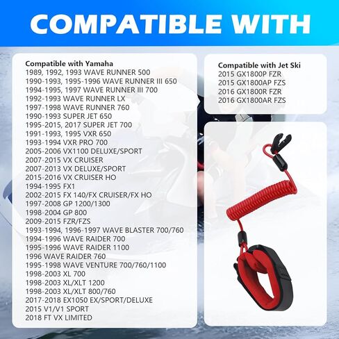 Wrist Boat Kill Switch Lanyard,Boat Kill Switch Wrist Strap with Engine Satety Stop Tether,Kills Switches for Boats Accessories Replace EW2-68348-00-00 Compatible with Yamaha VX in Saudi Arabia