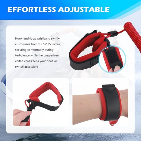 Wrist Boat Kill Switch Lanyard,Boat Kill Switch Wrist Strap with Engine Satety Stop Tether,Kills Switches for Boats Accessories Replace EW2-68348-00-00 Compatible with Yamaha VX in Saudi Arabia