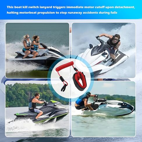 Wrist Boat Kill Switch Lanyard,Boat Kill Switch Wrist Strap with Engine Satety Stop Tether,Kills Switches for Boats Accessories Replace EW2-68348-00-00 Compatible with Yamaha VX in Saudi Arabia
