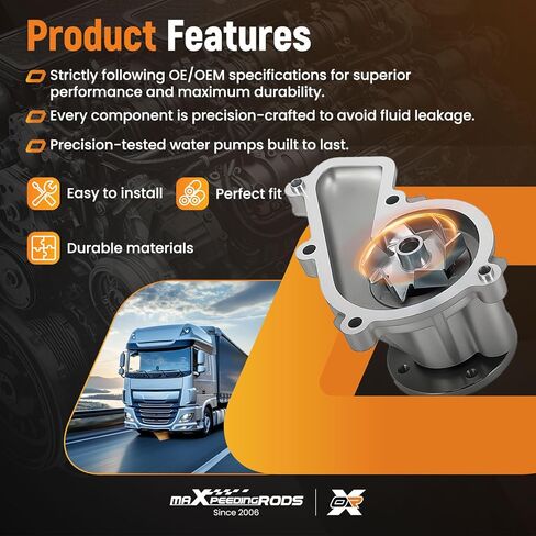 مضخة مياه المحرك maxpeedingrods AW6769 لسيارة Hyundai Elantra Kona Tucson Veloster 2011-2021 لسيارة Kia Forte Soul 2012-2021 L4 1.8L 2.0L بديل 146-7370 131-2429 in Saudi Arabia