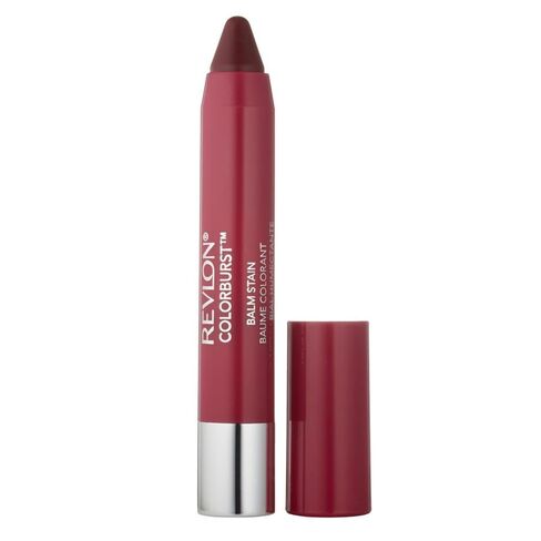 Revlon Lip Balm, Tinted Lip Stain, Face Makeup with Lasting Hydration, Infused with Shea Butter, Mango & Coconut Butter, Shimmer Finish, 055 Adore, 0.01 Oz in Kuwait