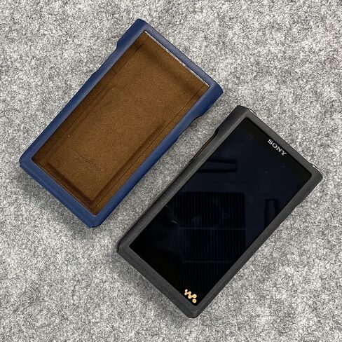 MITER Case for Sony NW-WM1AM2 / NW-WM1ZM2, Handmade Case Cover + a Screen Protector for WM1AM2 WM1ZM2 (Black) in Kuwait