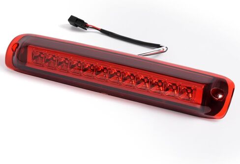 ANDPLAY LED الثالث الذيل الثالث مصابيح البضائع ضوء الفرامل متوافق مع تشيفي سيلفرادو جي إم سي سييرا 1500 2500 3500 1999 2000 2001 2002 2003 2004 2005 2006 عدسة حمراء in Kuwait