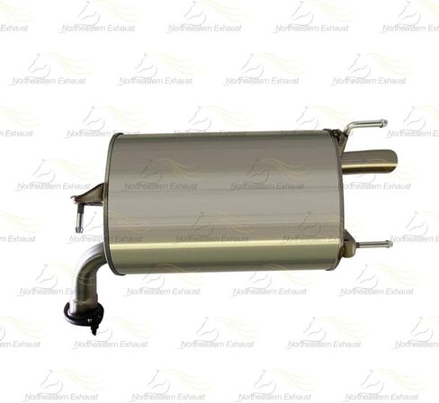 Exhaust Catalytic Resonator Muffler System Kit Compatible for 2007-2011 Toyota Camry 2.4L | EPA-Approved | Stainless Steel | Northeastern Exhaust | Free Gaskets and Clamp Included in Saudi Arabia