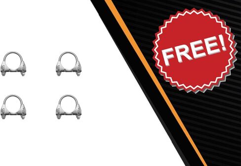 Exhaust Rear Y Pipe w/Pair of Mufflers Compatible for 2013-2019 Ford Flex 3.5L | Stainless Steel | Northeastern Exhaust | Free Clamps Included | Automotive Replacement Part | Direct-Fit in Saudi Arabia