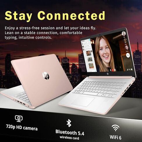 كمبيوتر محمول HP 13.8 بوصة عالي الأداء HD IPS يعمل باللمس، ومعالج AMD Ryzen يصل إلى 3.79 جيجا هرتز، وذاكرة الوصول العشوائي DDR4 سعة 8 جيجابايت، ومحرك أقراص SSD سعة 256 جيجابايت، وواي فاي الجيل السادس فائق السرعة، وHDMI، وبلوتوث 5، ونظام التشغيل Windows 11 in Kuwait