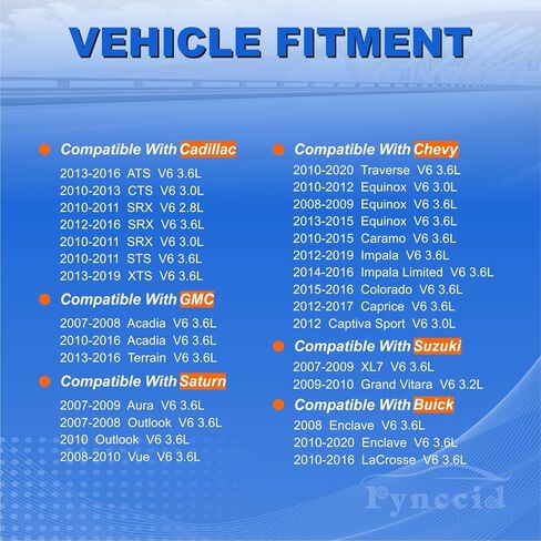 UF569 ملفات الإشعال وشمعات الإشعال إيريديوم مجموعة من 6 لـ 3.6L V6 Buick Enclave/Allure، Chevy Malibu/Impala/Camaro، Cadillac ATS/CTS/SRX/STS، GMC Terrain 2010-2016 - يستبدل (UF569 + شمعات الإشعال) in Kuwait