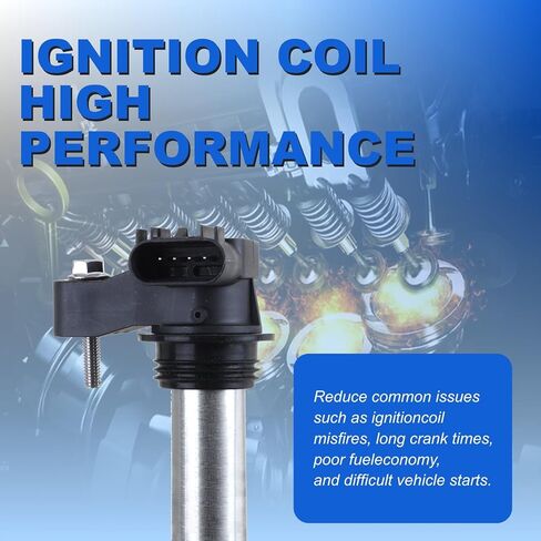 UF569 ملفات الإشعال وشمعات الإشعال إيريديوم مجموعة من 6 لـ 3.6L V6 Buick Enclave/Allure، Chevy Malibu/Impala/Camaro، Cadillac ATS/CTS/SRX/STS، GMC Terrain 2010-2016 - يستبدل (UF569 + شمعات الإشعال) in Kuwait