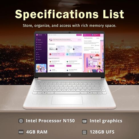 كمبيوتر محمول HP 13.8 بوصة عالي الأداء HD IPS يعمل باللمس، ومعالج AMD Ryzen يصل إلى 3.79 جيجا هرتز، وذاكرة الوصول العشوائي DDR4 سعة 8 جيجابايت، ومحرك أقراص SSD سعة 256 جيجابايت، وواي فاي الجيل السادس فائق السرعة، وHDMI، وبلوتوث 5، ونظام التشغيل Windows 11 in Kuwait