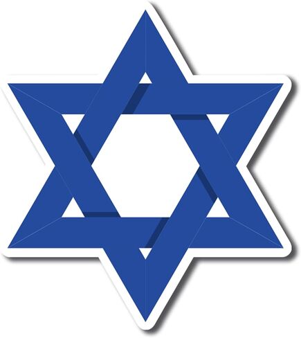 Magnet Me Up Magen David Star Shaped Combo American and Israeli Flag Magnet Decal, 4.5x5 in, Heavy Duty Automotive Magnet for Car, Truck, Or Any Magnetic Surface, Support and Stand United with Israel in Saudi Arabia