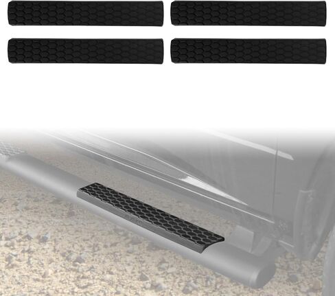 Running Board Step Pad Replacement for 2009–2018 Dodge RAM 1500, 2500, 3500, 4500, 5500 Crew Cab -Slip-Proof Bar Pads & Plastic Covers – Fits OEM Oval Nerf Bars Side Step Replacement Kit in Kuwait