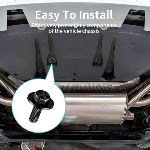 مجموعة مسامير غطاء درع سبلاش منزلق لـ 90080-11373-متوافقة مع Toyota 4Runner Tacoma Tundra Sequoia FJ Cruiser&More (1995-2023) - استبدال الأجهزة للملحقات السفلية، 4 عبوات in Saudi Arabia