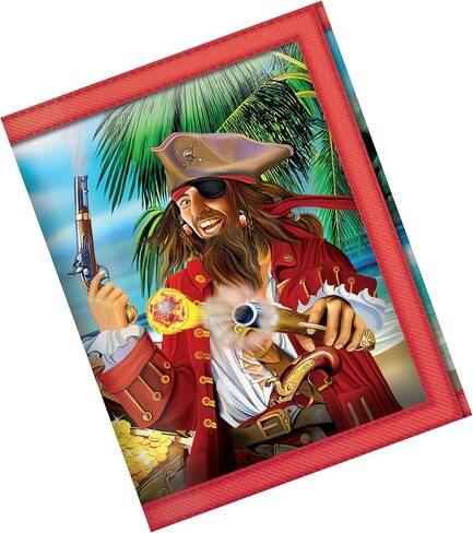 3D Live Life T-rex Scene Chequebook Case, 10 cm, Multicolour (Multicolore) in Kuwait