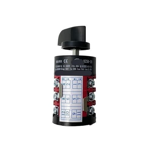 تبديل كامة دوارة tz5b-20/3 ثلاثة أوضاع 20a 3 أقطاب 10 محطات دائرة التحكم الكهربائية الاتصال الفضي in Saudi Arabia