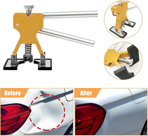 32PCS/Set Car Dent Puller Kit, Paintless Vehicle Remover Pull Tools with 18 Taps 5 Glue and Glue Gun Scraper, Automotive Dent Lifter Repair Removal Set Accessories, Universal Fit in Saudi Arabia