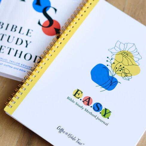 Coffee and Bible Time EASY Bible Study Method Notebook – Spiral-Bound Christian Journal for Women & Men, Scripture Study Companion to Easy Bible Study Method Book, 8x6 Bible Study Journal in Saudi Arabia