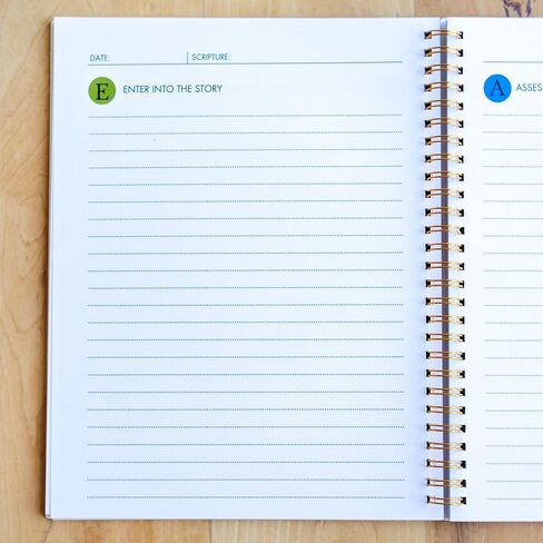 Coffee and Bible Time EASY Bible Study Method Notebook – Spiral-Bound Christian Journal for Women & Men, Scripture Study Companion to Easy Bible Study Method Book, 8x6 Bible Study Journal in Saudi Arabia